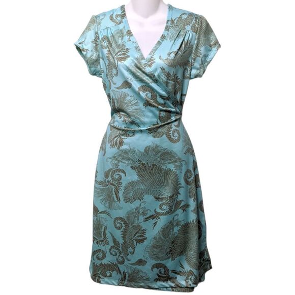 ATHLETA Floral Wrap Dress M - Picture 2 of 8